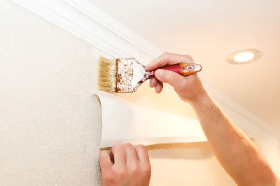 Pose de papier peint à Triac-Lautrait — revêtements muraux et toiles de verre